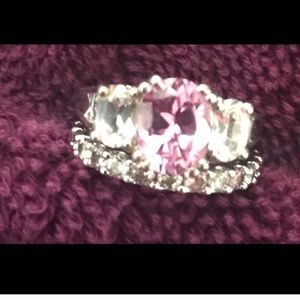 Pink Sapphire Wedding Set!